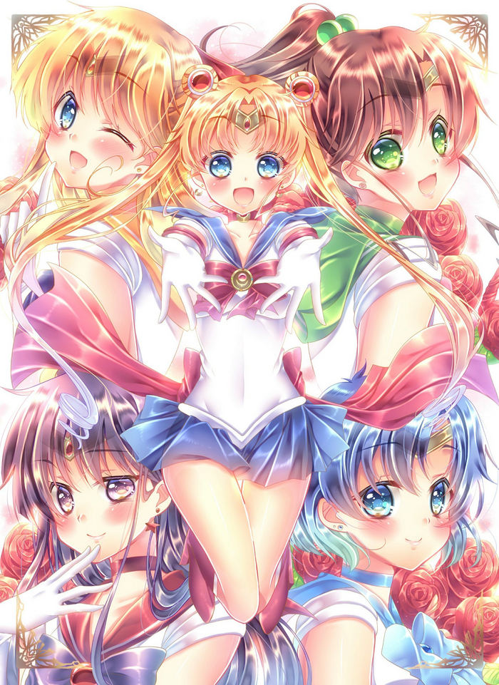  Sailor Moon, , Anime Art, Sailor Mercury, Sailor Mars, Sailor Jupiter, Sailor Venus