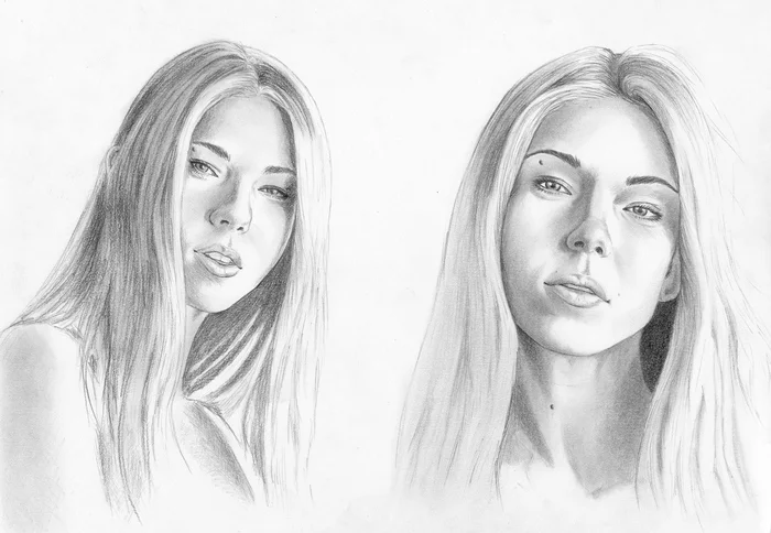 Anjelica - My, Portrait by photo, Sketch, Pencil drawing, Portrait, Drawing, Krystal Boyd - Ksenia Kondratyeva