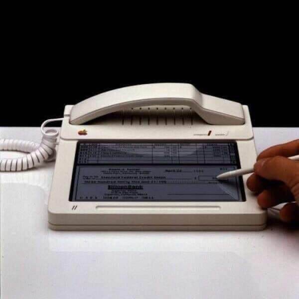 Prototype Apple touchscreen phone, 1983 - Apple, Story, The photo, Interesting