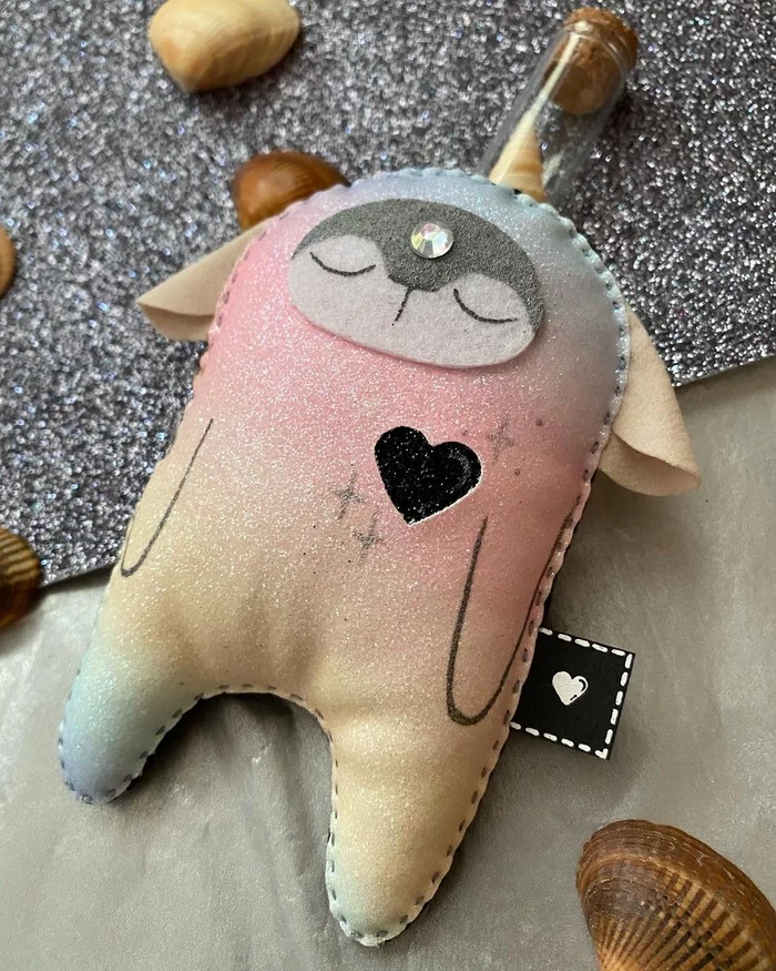 Shell unicorn - My, Handmade, Toys, Author's toy, Friday tag is mine, Unicorn, Longpost