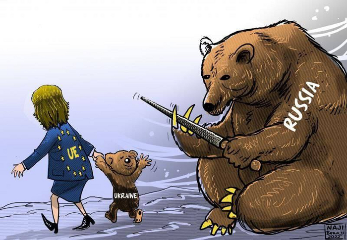 Конфликт на Украине глазами арабских карикатуристов