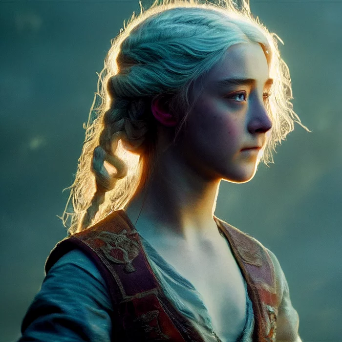 Here's a series about the Witcher I would watch - My, Midjourney, Neural Networks, Art, Witcher, The Witcher series, Arnold Schwarzenegger, Emma Watson, Gal Gadot, Saoirse Ronan, Johnny Depp, Harrison Ford, Longpost, The Witcher 3: Wild Hunt
