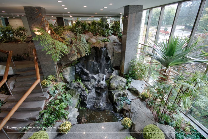 MANUFACTURE OF ARTIFICIAL WATERFALLS AND GROTS IN THE INTERIOR - Decor, Sculpture, Waterfall, Architectural concrete, Art concrete, Longpost, Concrete products
