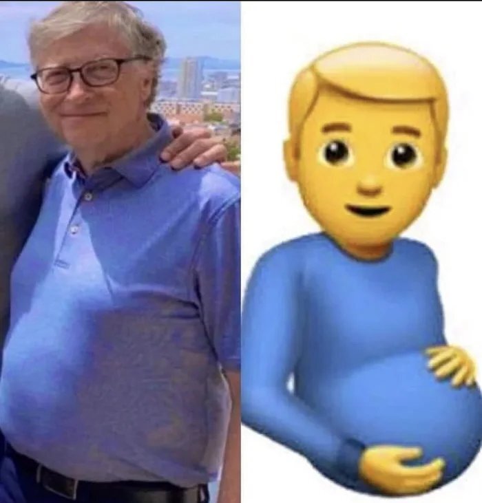 Mystery of the pregnant man - 9GAG, Emoji, Transgender, Bill Gates