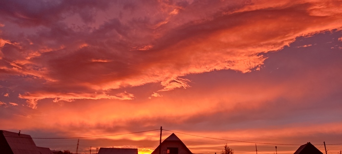 Огненный закат Закат, Природа, Фотография