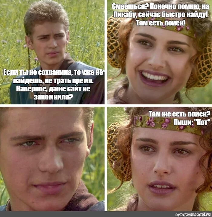 Reply to the post Peekaboo and Mom - My, Humor, Mum, Text, Peekaboo, Sarcasm, Reply to post, Picture with text, Anakin and Padme at a picnic