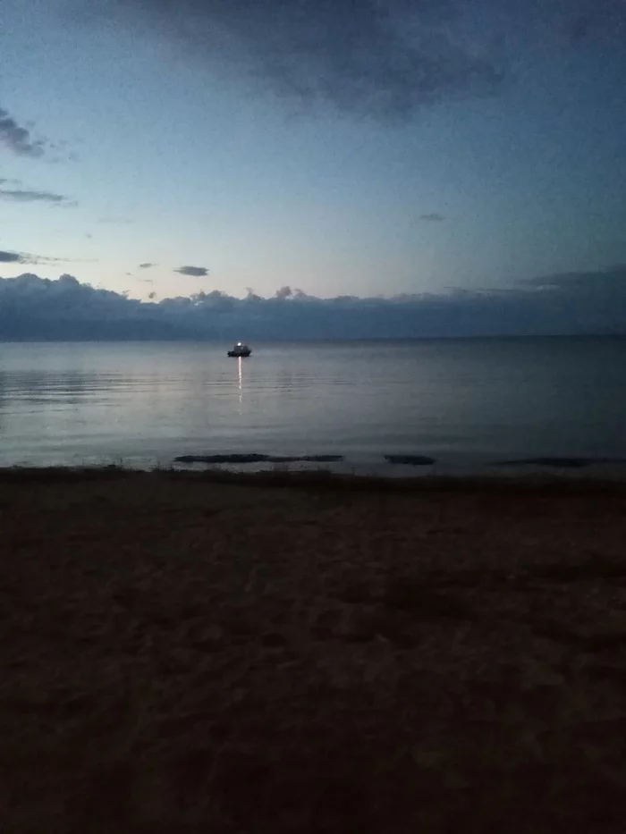 Evening Baikal - My, Baikal, The photo, Evening, Boat, Maksimikha, Lake, Buryatia