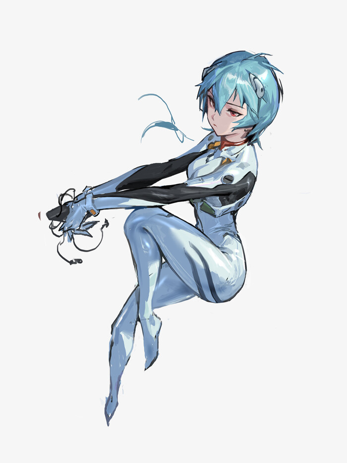  &  , ArtStation, , Evangelion, Asuka Langley, Rei Ayanami, Anime Art, 