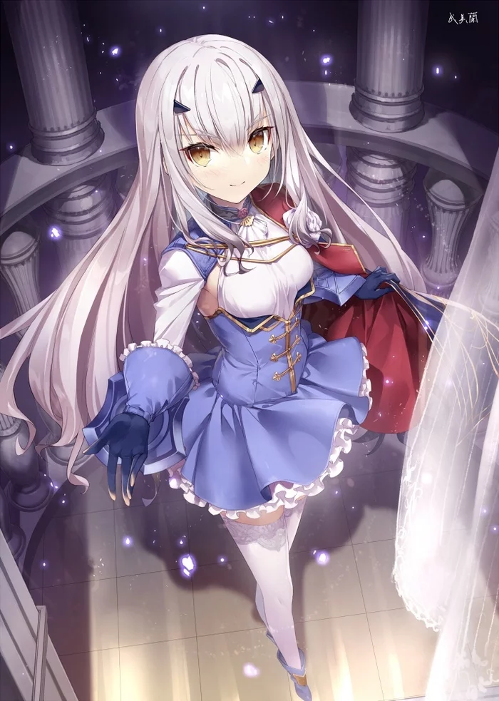 Invites to the balcony - Anime, Anime art, Fate, Fate grand order, Loli