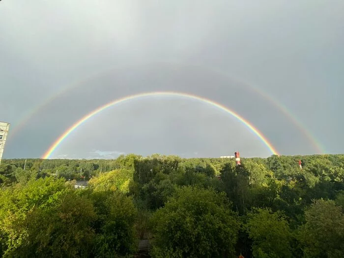 hello rainbow - Rostokino, VDNKh, Mobile photography, Double Rainbow