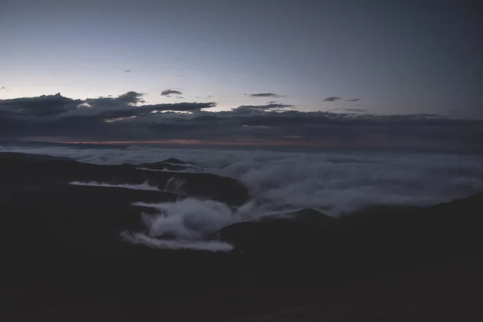 Sky, mountains, fog - My, The mountains, Fog, Sky, Nikon, Longpost, Clouds, Reflection