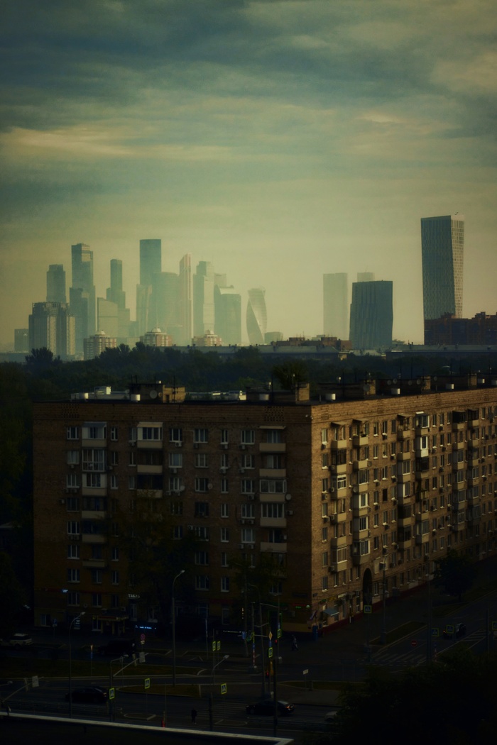 Утренний смог в Москве