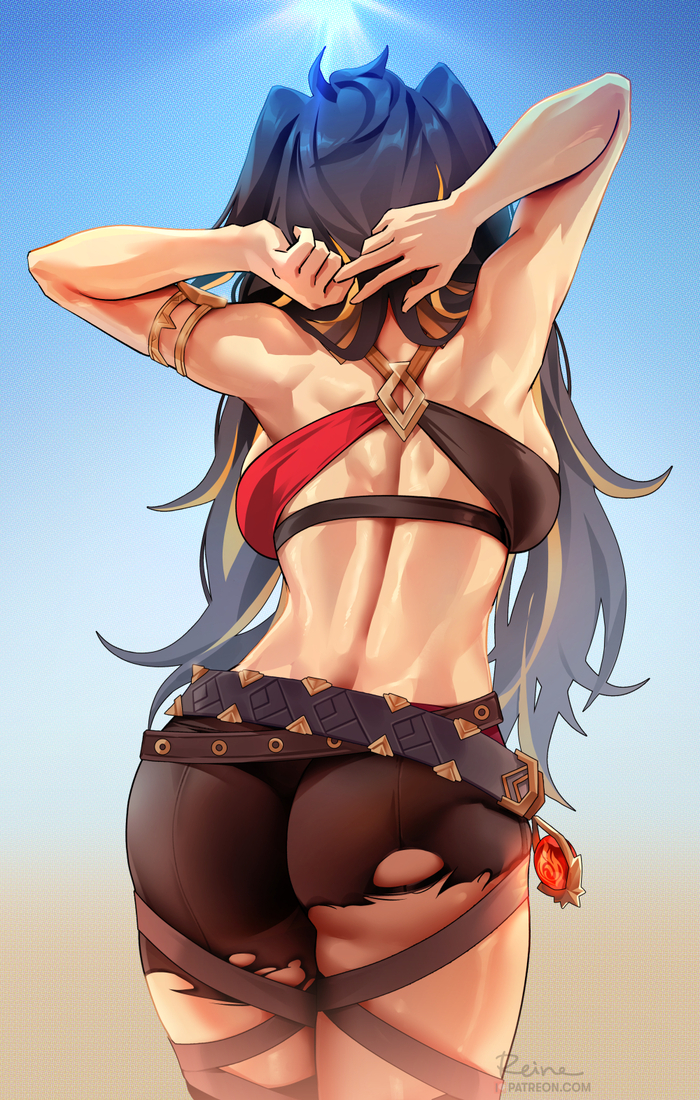 Dehya Genshin Impact, Dehya (Genshin Impact), , , , , Anime Art, Foxyreine