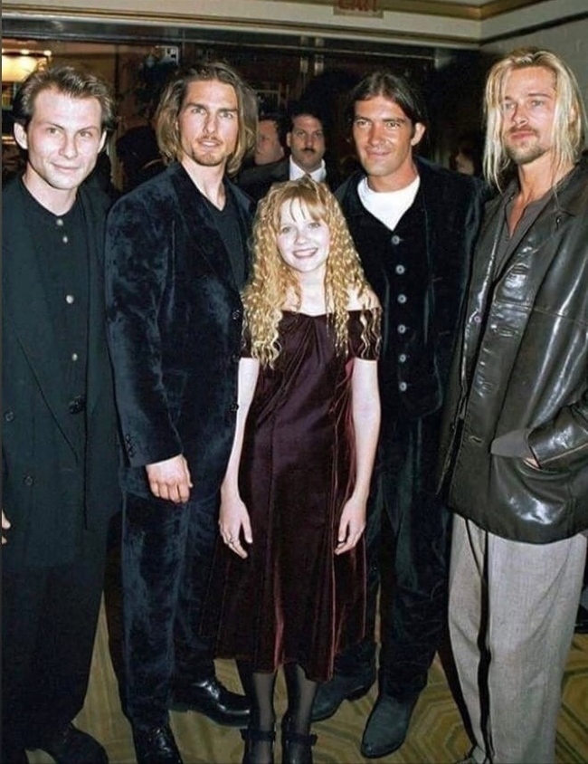 Premiere of Interview with the Vampire - Movies, Brad Pitt, Antonio Banderas, Tom Cruise, Christian Slater, Actors and actresses, Kirsten Dunst, Interview with the Vampire, Repeat