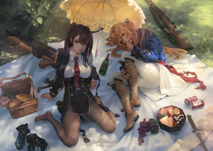 Art Picnic - Anime, Anime art, Girls frontline, WA2000