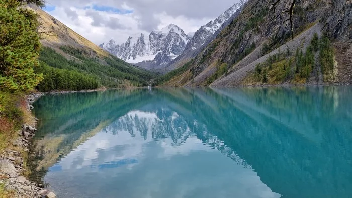 Shavlinskoye lake - My, Altai Republic, Lake, The mountains, The photo, beauty of nature, Reflection