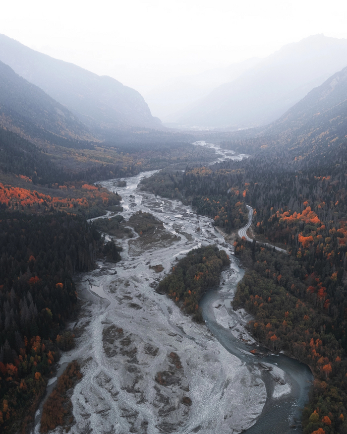Река Теберда. Кавказ