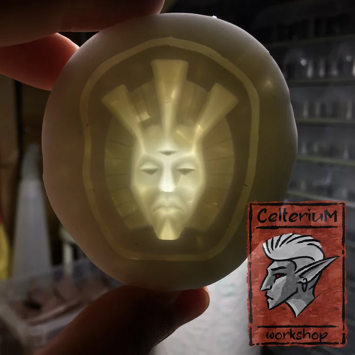 Sergio Dagoth Ur - My, The elder scrolls, The Elder Scrolls III: Morrowind, Лепка, Casting, Polyurethane, Miniature, Longpost, Brooch, Figurines, House of Dagot, Dagot ur, Polymer clay