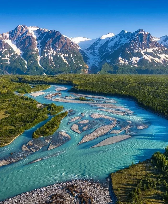Yukon, Canada - The photo, Nature, beauty, Yukon, Canada, The mountains, Forest, River, Landscape, beauty of nature