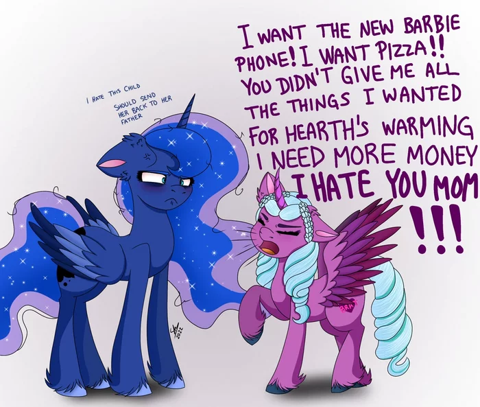 I want! - My little pony, Princess luna, Opaline, MLP g5