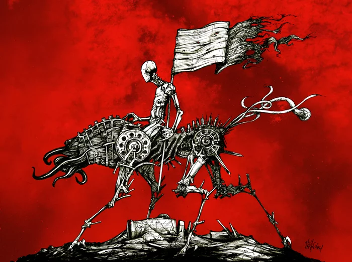 Horseman of the Apocalypse - Animatrix, Matrix, Art, Fantasy, Anime, Rider, Apocalypse, Robot, Horsemen of the Apocalypse
