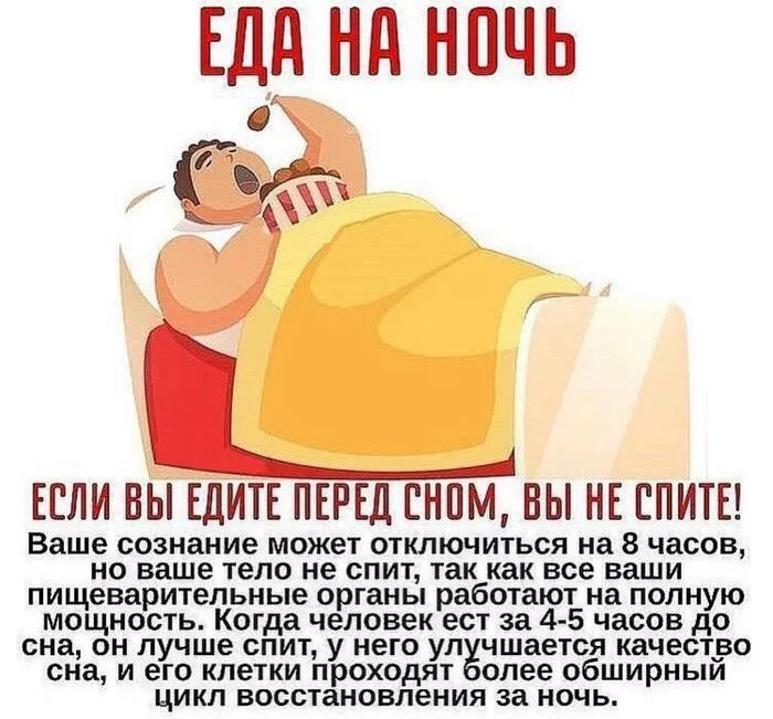 IF YOU EAT BEFORE SLEEP - Life hack, Useful, Advice