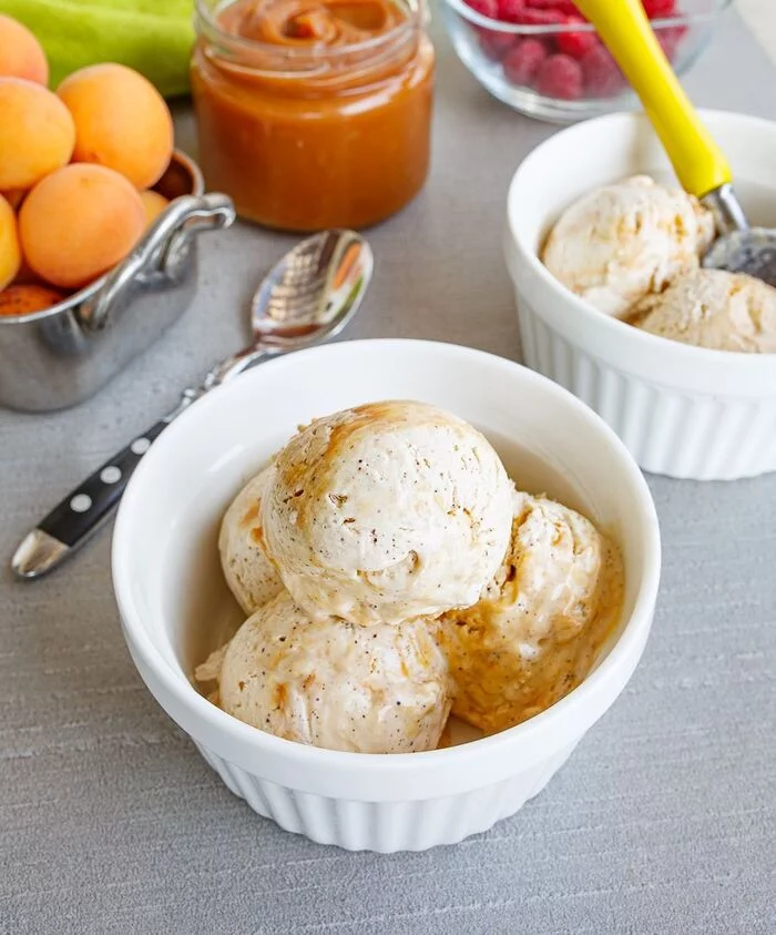 Homemade coffee ice cream with salted caramel - Preparation, Dessert, Cooking, Ice cream, Longpost