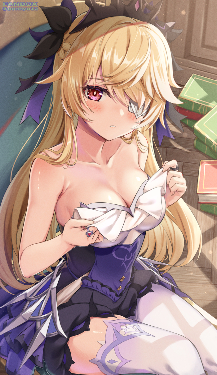  , Anime Art, Pixiv, Genshin Impact, Fischl (Genshin Impact)