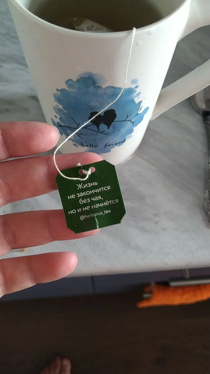 It seems my tea is too self-confident - My, A life, Good morning, Tea bags, Кружки