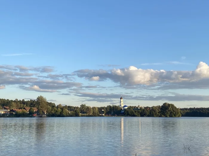 September study - My, The photo, Mobile photography, beauty of nature, Autumn, Raifa, Tatarstan, Sky, Clouds, Reflection, The nature of Russia