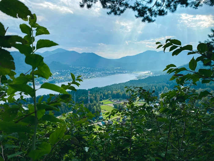 lake view - My, The photo, Mobile photography, Altai Republic, Teletskoe lake, The mountains, beauty of nature