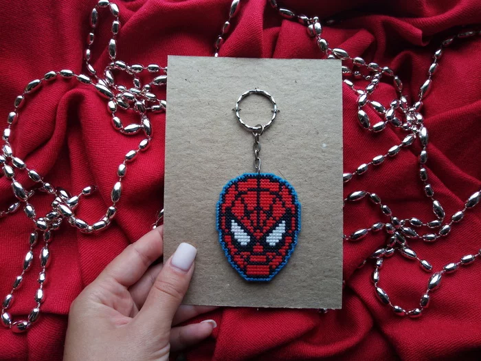 Marvel fans - Keychain, Marvel, Spiderman, Republic of Belarus, Gomel, Needlework, With your own hands, Handmade, Hobby, Work, Presents, Birthday, Minsk