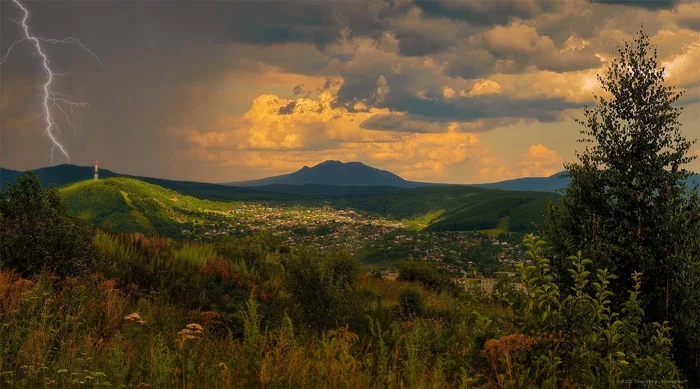 The summer rains have faded - Southern Urals, Chelyabinsk region, Zlatoust, Taganay, Travel across Russia, beauty of nature, The clouds, The mountains, The photo, Thunderstorm, The nature of Russia