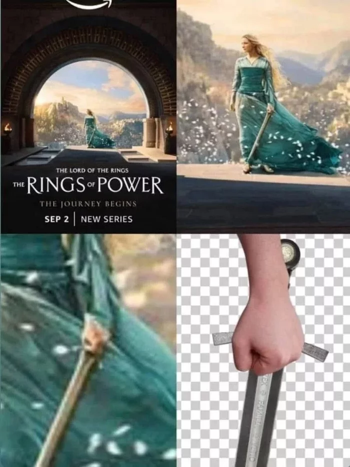 In Middle-earth, swords don't want to be dominated by heterosexual white girls. - Lord of the Rings: Rings of Power, Memes, Lord of the Rings, Sword, Amazon Prime, Amazon