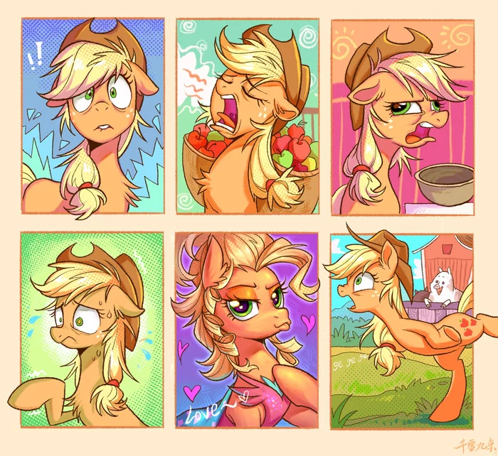 Wide selection of crazy horses - My little pony, PonyArt, Applejack