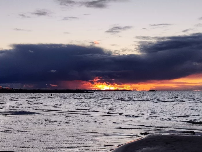 Gulf of Finland at sunset - Saint Petersburg, The Gulf of Finland, Sunset, Video