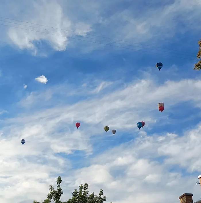 Smashed blue - My, Sky, Balloon, Vilnius, Lithuania