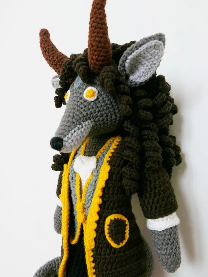 Mirela - My, Knitting, Crochet, Amigurumi, The Crown of Leaves, Furry, Author's toy, Longpost, Needlework without process