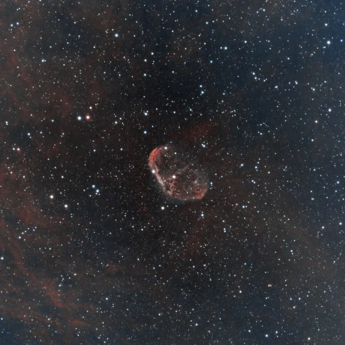 Crescent Nebula - My, Astronomy, Milky Way, Starry sky, Galaxy, Nebula, Crescent, Pictures from space, Space is simple, The photo, Constellation Cygnus, Stars, Astrophoto
