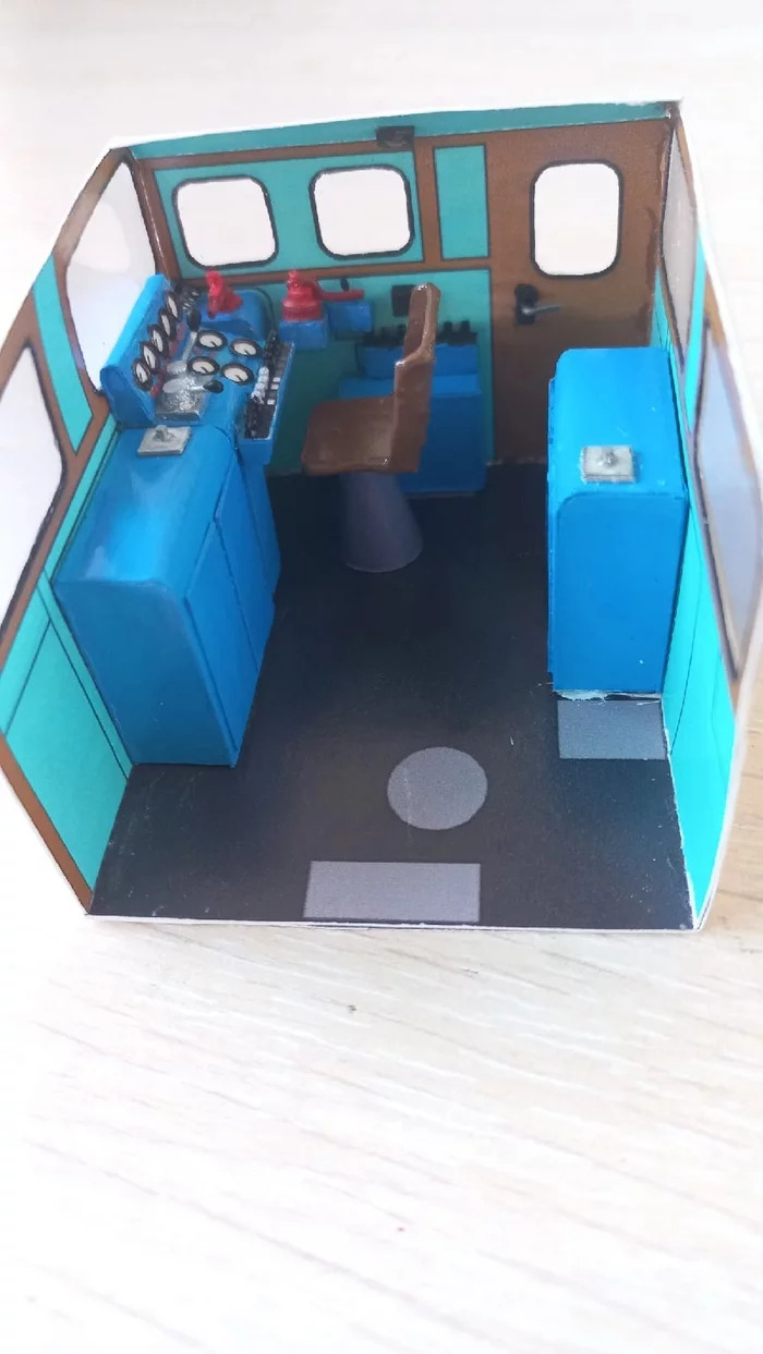 Paper model of the Soviet Shunting Industrial Electric Locomotive VL41 on a scale of 1:43 Part 2 - Needlework with process, Hobby, Papercraft, Electric locomotive, My