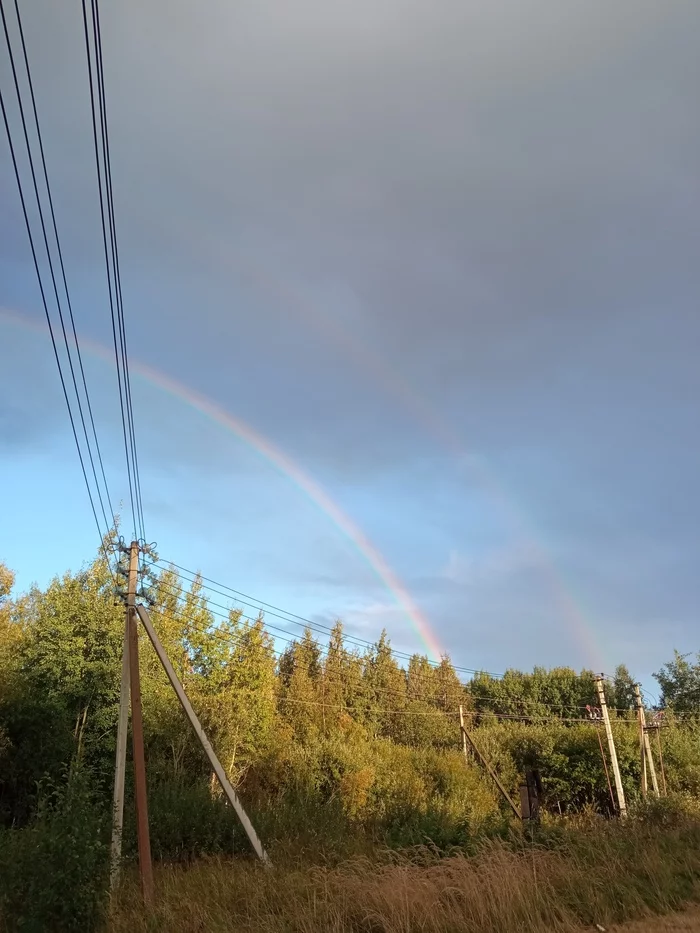 Rainbow - My, Double Rainbow, Mobile photography, Longpost