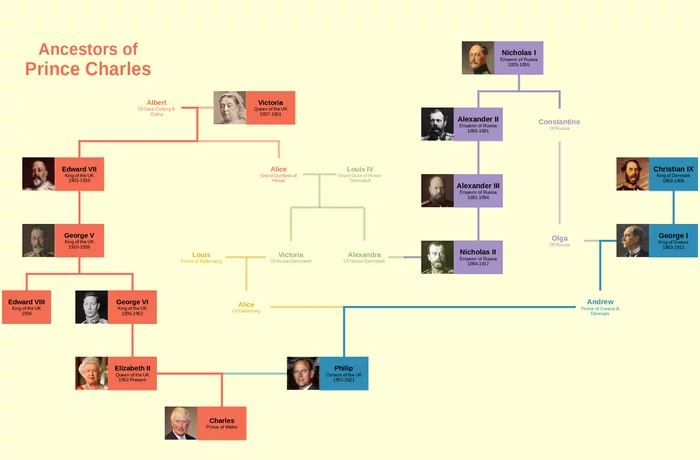 Long live King Charles, great-great-great-grandson of Nicholas I - Great Britain, Российская империя, Prince Charles, Genealogy, King Charles III, Death of Elizabeth II, King Charles III (Prince Charles)