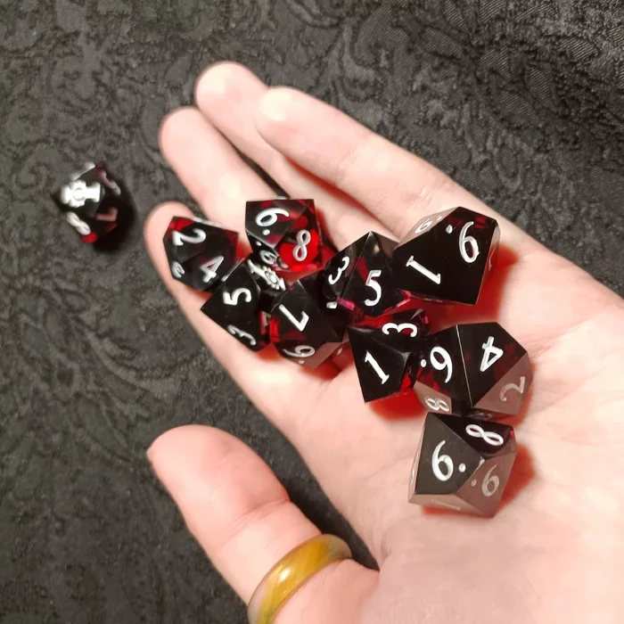 Dice for Dark Heresy - My, Needlework with process, Tabletop role-playing games, Our NRI, Dice, RPG, Warhammer 40k, Dark heresy, Role-playing games, Longpost