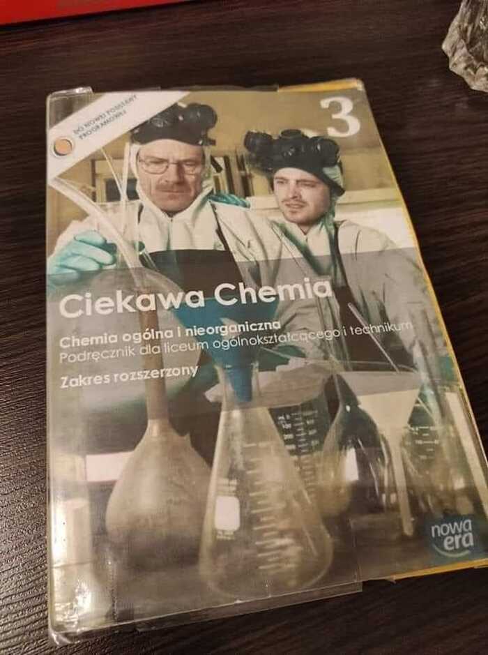 Nice cover for a chemistry textbook - The photo, Cover, Breaking Bad, Textbook, Humor, Polish language