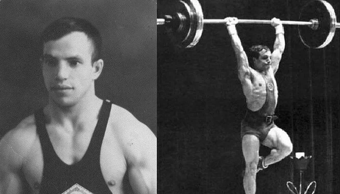 At the 1964 Olympics... - Crossposting, Pikabu publish bot, Repeat, Black and white photo, Barbell, Olympic Games, the USSR, Hungary, Alexey Vakhonin