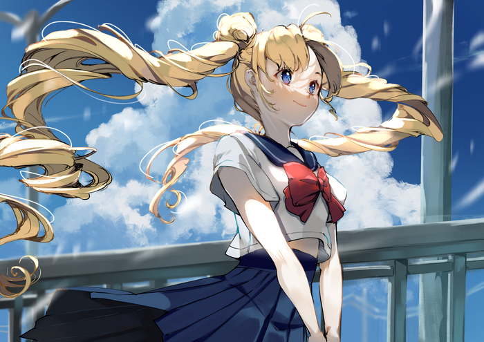 Usagi-chan Sailor Moon, Tsukino Usagi, Anime Art, 