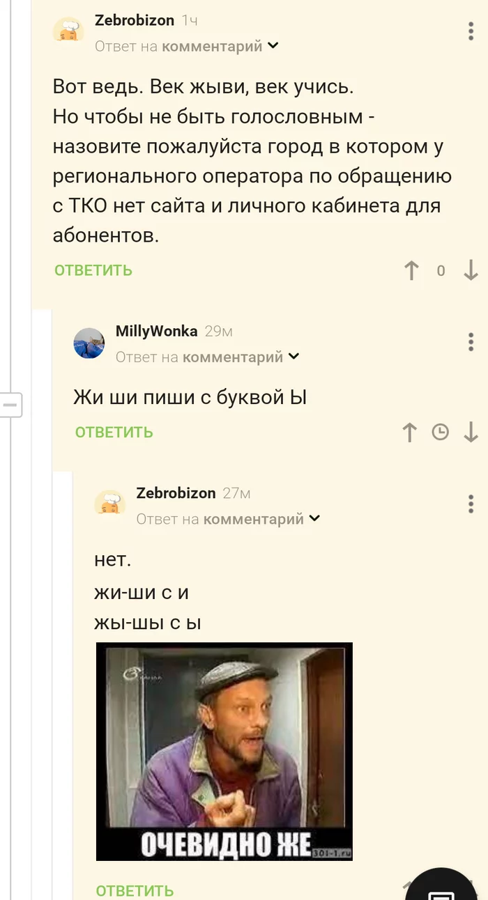 Live and learn. Obviously - My, Memes, Грамматика, Screenshot, Comments on Peekaboo