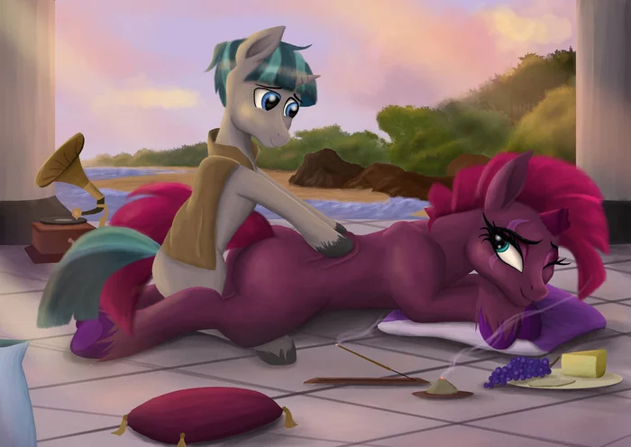 Relaxing massage - My little pony, Stygian, Tempest shadow