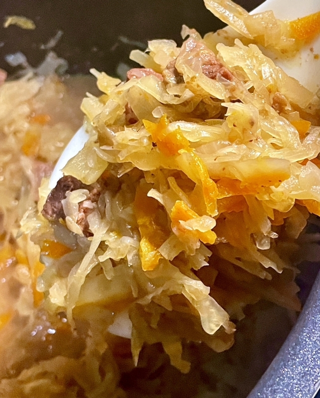 Shchi daily rich from sauerkraut. welding. slow cooker - My, Food, Recipe, Cabbage soup, Sauerkraut, Longpost