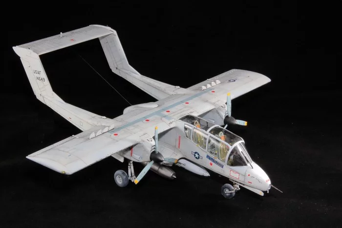 OV-10 Vietnamese pony - My, Scale model, Stand modeling, Modeling, Vietnam war, Airplane, Military aviation, Painting miniatures, Airbrush, Longpost, Homemade